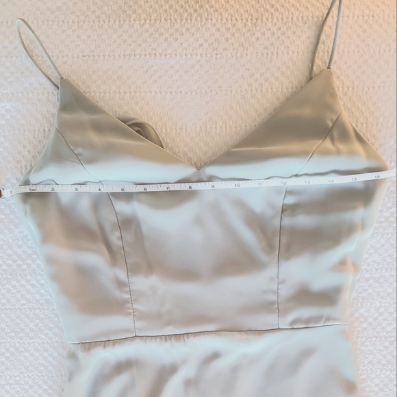 Wedding Season! 🤍 Dessy Collection After Six Cowl Back Chiffon Dress - Picture 7 of 9